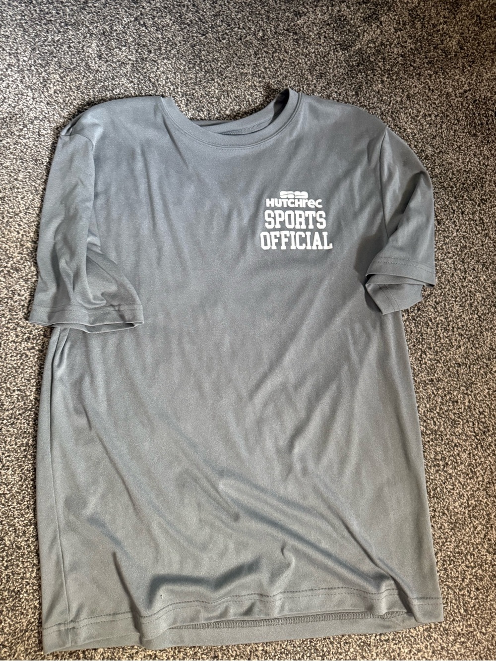Sport-Tek Gray 'Sports Official' Short Sleeve Crewneck Tee